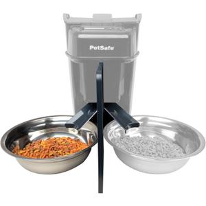 PetSafe 2-Pet Meal Splitter with Bowl - Designed for PetSafe Smart Feed and Healthy Pet Simply Feed Automatic Cat Feeder - No-Mess Food Dispensing - Includes Privacy Panel