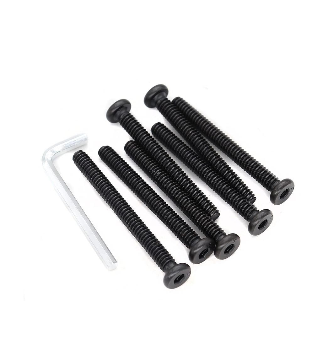 cSeao 10-Pack Black 5/16"-18 * 2-3/4" Allen Head Socket Cap Bolts Screws for Furniture Table