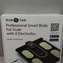 RunStar Smart Scale FSA&HSA Eligible, 8 Electrodes Digital Bathroom Scale for Body Weight and Fat, BMI, Muscle Mass 28 Body Composition Measurement, with Full-Color TFT LCD on Retractable Handle (black)