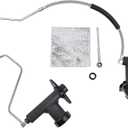 Clutch Master & Slave Cylinder Line Assembly Compatible With Ford 1992-1997 F-250, F-350, F-Super Duty, 1993-1997 F-59 Commercial Stripped Chassis Replace CC649005