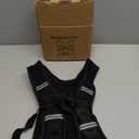 Weighted Vest, 6lb/8lb/10lb/12lb/16lb/20lb/25lb/30lb Weight Vest for Men Women, Body Weight Vests Adjustable with Reflective Stripe for Strength Training, Running, Workout, Jogging, Walking (Black)