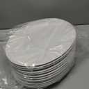 Dandat 12 Pcs Large Serving Platters Oval Trays White Plates Serving Dish for Wedding Party Restaurant Home Steak, Taco, Sushi, Appetizer, Cake (16 Inch)