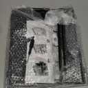 5 Tier Wall File Organizer - Hanging File Organizer with 5 Hooks, Mail Holder Wall Mounted for Papers, Folders, Magazines, Bills, Office&School Organization, Black