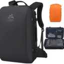 Travel Backpack for Men 40L, TSA Flight Approved Carry On Backpack with Rain Cover, 17inch Travel Laptop Backpack with USB Charging Port, Extra Large Luggage Suitcase Daypack Weekender Bag, Black