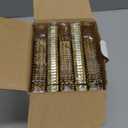 125 Count Gold Plastic Forks Heavy Duty, 7.28 Inch Gold Forks Disposable Heat Resistant Durable Plastic Utensils for Parties, Wedding, Daily Events