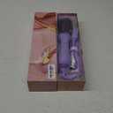 LANDOT Hot Hair Blow Dryer Brush: One-Step HairDryer Styler and Volumizer - Heated Air Brush Straightener with Negative Ion Ceramic Titanium Oval Barrel for Fast Styling & Smooth Frizz-Free Blowout (Purple)