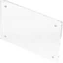 DIYEAH Acrylic Sign Display Holder Transparent Price Tag Stand for Supermarkets Lightweight Easy to Use Wall-mounted Cosmetology License Frame Magnetic Design for Secure Display 3 PCS