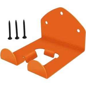 Weed Trimmer Rack Wall Mount Power Tool Holder Hanger Hook Garage Organizer for Weed Eater, Orange