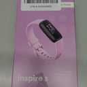 Fitbit Inspire 3 Health &-Fitness-Tracker with Stress Management, Workout Intensity, Sleep Tracking, 24/7 Heart Rate and more, Lilac Bliss/Black, One Size (S & L Bands Included)