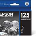 Epson 125 DURABrite Ultra Ink Standard Capacity Black Cartridge (T125120-S) Works with Stylus NX-125, NX-127, NX-130, NX-230, NX-420, NX-530, NX-625, Workforce WF-320, WF-323, WF-325, WF-520