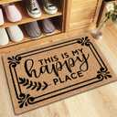 Funny Mat This is My Happy Place Doormats Non-Woven Fabric Top with a Anti-Slip Rubber Back for Front Door Indoor/Outdoor/Kitchen Welcome Mats Domestic Presents 23.6"(L) x 15.7"(W)