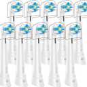 10 Pcs IO Replacement Heads Compatible with Oral b iO 2/3/4/5/6/7/8/9/10/Deep Clean Electric Toothbrush, Brush Heads Compatible with Oral b iO for Teeth Clean (White)