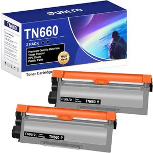 TN660 TN-660 Toner Cartridge - Replacement for Brother TN660 TN630 TN-630 TN-660 Use for HL-L2300D HL-L2380DW HL-L2320D DCP-L2540DW HL-L2340DW HL-L2360DW HL-L2305W Printer(2 Black)