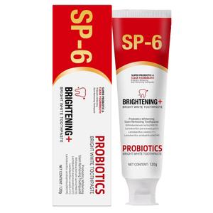 SP-6 Probiotic Whitening Toothpaste, a Fluoride Free Toothpaste for Cleaning Teeth, Keeps Gums White and Healthy, with a Mint Flavor and Fresh Breath