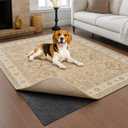 Deep Dream 1/4" Thick Felt and Natural Rubber Backing Rug Pad - Non Slip Carpet Gripper for 8 x 10 Ft Area Rugs - Protective Cushioned Pads for All Floors