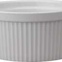 HIC Kitchen Souffle, Fine Porcelain, For Baking Custards, Souffles, Casseroles, And Side Dishes, 32-Ounce (1-Quart) Capacity