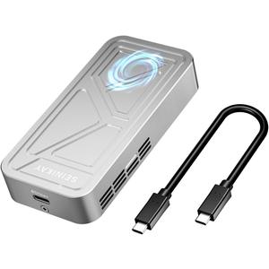 40Gbps M.2 NVME Enclosure with Cooling Fan,USB 4 NVMe Enclosure,Compatible with Thunderbolt 4/3/USB3.2/3.1/3.0/2.0