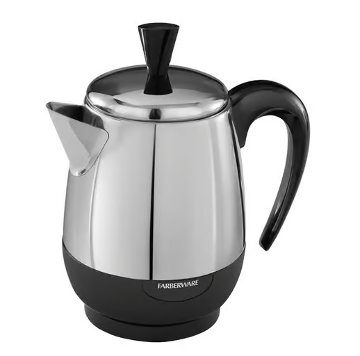 Farberware 4 cups Black/Silver Percolator