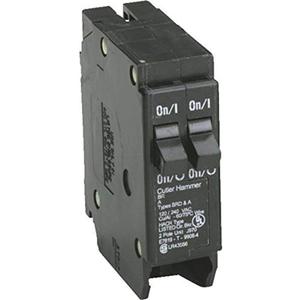 EATON CORPORATION Eaton Br2020 Single Pole Tandem, 120V, 2-20-Amp Circuit Breaker, Pack of 1, Black