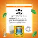 Twinings Decaffeinated Lady Grey Black Tea Individually Wrapped Bags, 20 Count (Pack of 6), Orange Peel & Lemon Peel, Enjoy Hot or Iced, 120 Teabags (EXP 02/12/27)