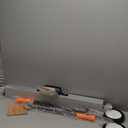 HORUSDY 36-Inch Rolling Magnetic Sweeper with Wheels | 40-Inch Telescoping Magnetic Pickup Tool | Adjustable Handle | 55-Pound Capacity Heavy-Duty Magnet to Pick Up Nails