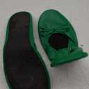 Silky Toes Foldable Flats for Women Purse Ballet Shoes Ballerina Slippers (Large, Kelly Green)