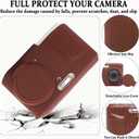 Case for Kodak PIXPRO FZ45, Soft Silicone Digital Camera Case with Charm Wrist Strap and Screen Protector, Lightweight Protector Case with Lens Cover for Kodak PIXPRO FZ45 Accessories (Brown N)