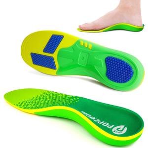 Arch Support Plantar Fasciitis Insoles - Heavy Duty Orthotic Inserts for Flat Feet, High Arch, Heel Pain - Men and Women