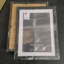 Lyeasw 5x7 Picture Frame Black Set of 15, Display Pictures 6x8 without Mat or 5x7 with Mat, Multi Photo Frames for Wall or Tabletop