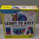 Creativity for Kids Learn to Knit Pocket Scarf Kit | Learn to Knit a Cozy, Functional Scarf with a Handy Pocket | Relaxing DIY Craft & Mindful Activity for Kids (Ages 9+)