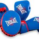Everlast Prospect Youth Glove & Mitt Kit, Blue, red