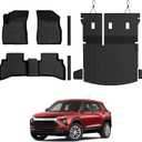 GALVAGNITE Floor Mats for Chevy Trailblazer AWD 2021-2026, All Weather Floor Mats Trunk Cargo Liner with Backrest Protectors and Door Sill Guards Accessories, Full Coverage Set