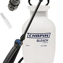 Chapin 20074: Made in the USA Disinfectant Bleach Sprayer, 1-Gallon, Adjustable Cone Nozzle, Compatible with Bleach Solutions and Fungicides, Bonus Spray Shield, Translucent White