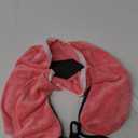 Travel Neck Pillow Cover U Shaped Neck Pillow Case Cover - Breathable, Soft, Removable Travel Pillow Cover for Airplane, Car & Office - Cover Only (No Filler Included) (Pink)