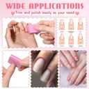 200 Pcs Mini Nail Buffer Blocks Bulk Sponge Double Sided Buffing Sanding Block Manicure Tools Bulk Nail File for Acrylic Nails and Natural Nails(100/180,Pink)