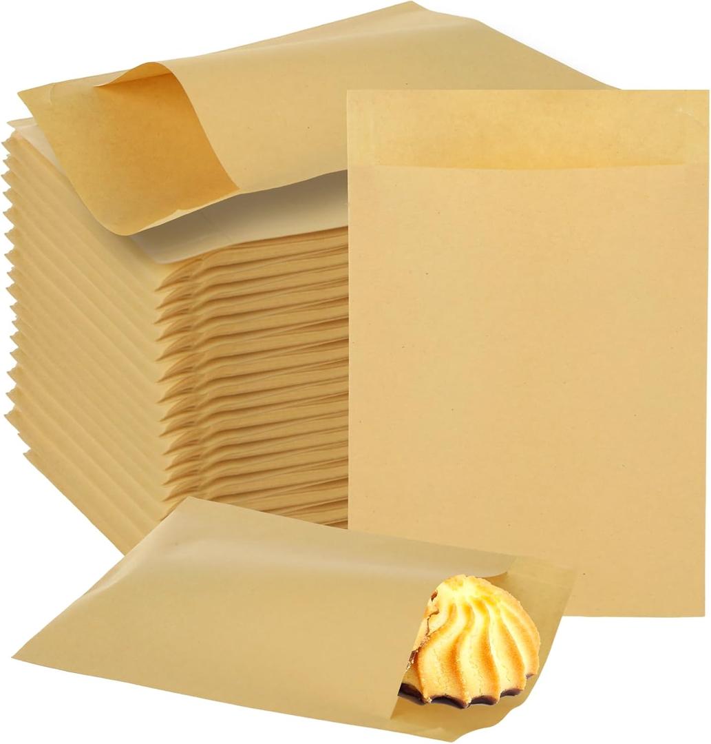 800 Pack Wax Paper Sandwich Bags 4x6 inch Wax Paper Bags, Greaseproof Bag Paper Cookie Bags Bakery Wax Bag for Food, Snacks, Cookie, Candies and More