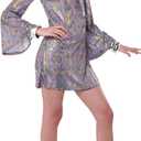 California Costumes, Disco Sensation Costume Dress, Women's X-Large Purple (Purple, M)