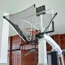 Basketball Shot Trainer with 180° Rotating Return Chute, Basketball Rebounder Net Return System, Suspended Shooting Machine for Training, 18 inches diameter