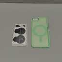 for iPhone SE Case 2022(3rd)/2020(2nd), iPhone 8/7 Case, with 1 Screen Protector, Matte Magnetic Slim Phone Cover, Support for Magsafe, Shockproof Protection Translucent Frosted Back,Mint Green