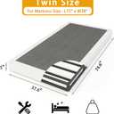 LUMUNANCE Twin Size Box Spring Bed Base, 5-Inch Height Mattress Foundation with Fabric Cover, Easy Assembly