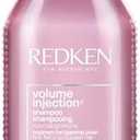 Redken Volume Injection Shampoo For Fine Hair - Adds Lift & Body, Volumizing & Detangling Without Weighing Down, Paraben Free