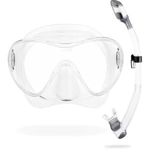 Cressi Scuba Diving Snorkeling Kit - Freediving Mask & Dry Snorkel - F1 & Supernova Dry: Designed in Italy