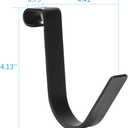 2 x Add-On Storage Hook Accessory for Ceiling Rack and Wall Shelving, Rail Hook, 6 Pack