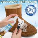 2 x AstraVox Multipurpose Suede Shoe Cleaner Kit, Sneaker Cleaner with Brush and Towel, Suitable for Suede, Leather, Nubuck (200ml)