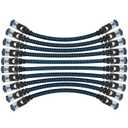 Cat8 Ethernet Cable 3 ft 10 Pack, High Speed 40Gbps 2000MHz, Braided, Blue, Compatible with Router, Modem, Laptop, PC, Gaming