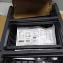 Hastatii Storage Rack Kitchen Baker's Rack - 3 Tiers 4 Baskets, Utility Coffee Bar, Air Fryer Stand with Steel Mesh Baskets