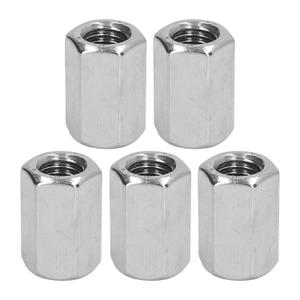 Pack of 5 M12 x 1.75-Pitch 30mm Length Metric Hex Coupling Nut 304 Stainless Steel Fully Threaded