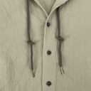 Guayabera Shirts for Men Long Sleeve Linen Shirts for Men White Casual Button Down Shirt Men in Beach Summer (White, XXL)