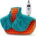 iDOO Graphene-Infused Heating Pad for Neck Shoulders and Back, Mothers Day Gifts for Mom, Birthday Gifts for Women Men Elderly, FSA Eligible Items Only List, Weighted Heat Pads for Pain Relief (19"x24", Blue)