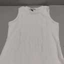 Zeagoo Women's 2 Pack High Neck Slim Fitted Basic Tank Top Knit Textured Sleeveless Blouses Medium